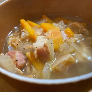 桜エビ入り野菜スープ